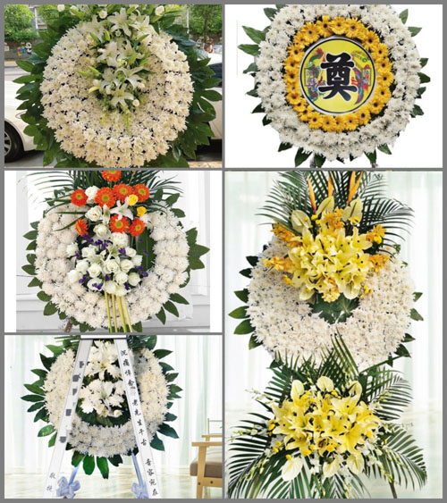 浙江省湖州吴兴区埭溪镇贯边村花圈速递
